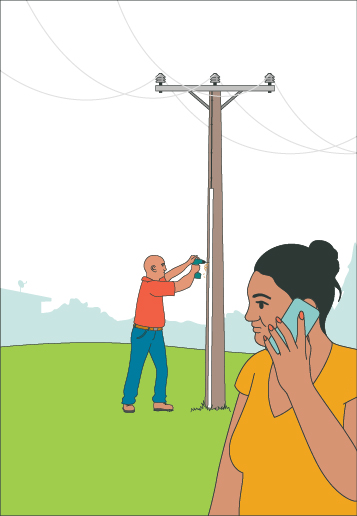 Sample of TLC’s safety campaign which has been picked up by other electricity distribution companies across New Zealand. 